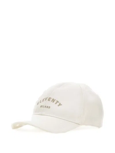Eleventy Logo-print Cap In White