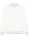 Eleventy Logo-print Sweatshirt In White