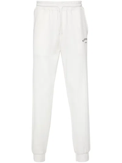 Eleventy Logo-print Track Pants In Neutrals