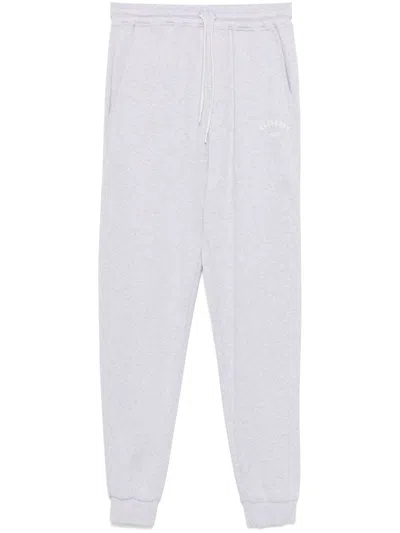 Eleventy Logo-print Track Trousers In Grey