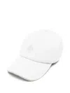 Eleventy 로고 자수 터치 스트랩 베이스볼 캡 모자 In White