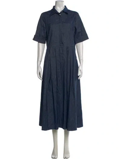 Pre-owned Eleventy Long Dress In Blue