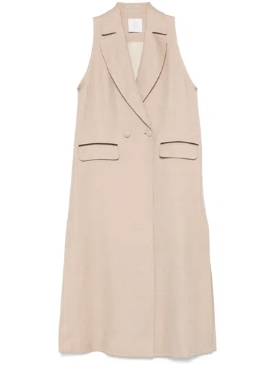 Eleventy Long Gilet In 中性色