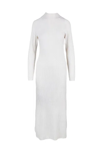 Eleventy Long Knit Dress - White