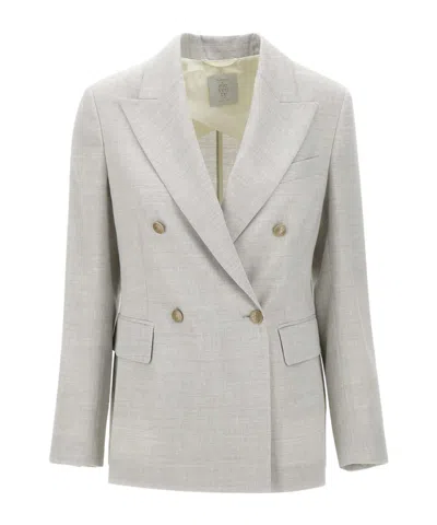Eleventy Long Sleeve Blazer In Gray