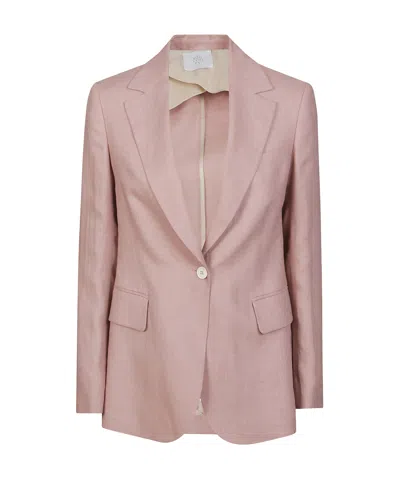 Eleventy Long Sleeve Blazer In Nude