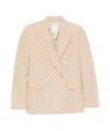 Eleventy Long Sleeve Blazer In Nude