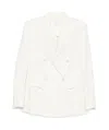 Eleventy Double-breasted Blazer In White