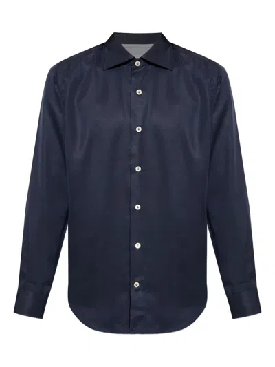 ELEVENTY LONG-SLEEVE BUTTON-UP SHIRT