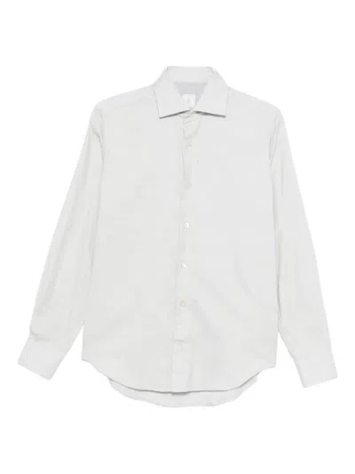 Eleventy Long-sleeve Button-up Shirt In Neutral