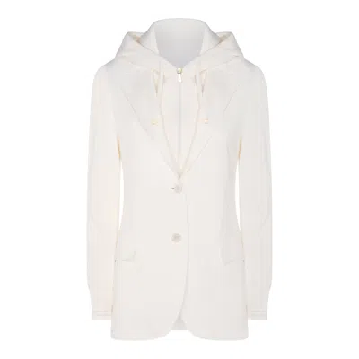 Eleventy Long Sleeve Casual Jacket In White