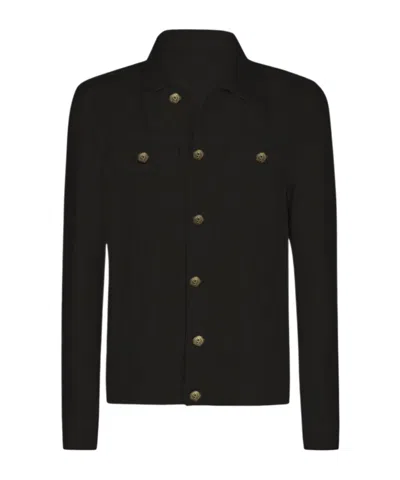 Eleventy Long Sleeve Casual Jacket In Black