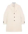 Eleventy Coats Sand In White