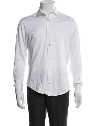 Pre-owned Eleventy Long Sleeve Dress Shirt In Neutral