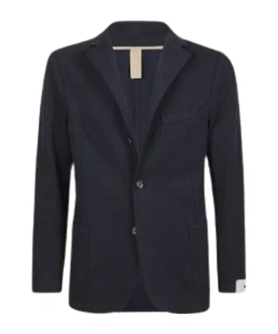 Eleventy Long Sleeve Jacket In Blue