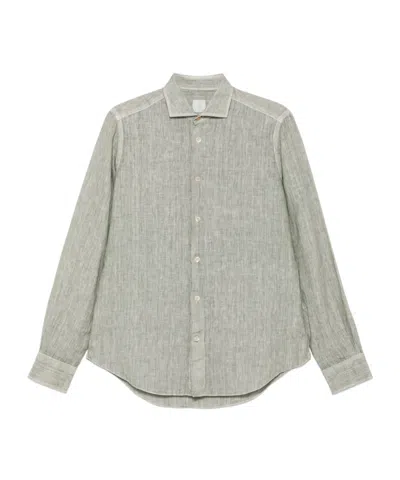 Eleventy Long Sleeve Shirt In Gray