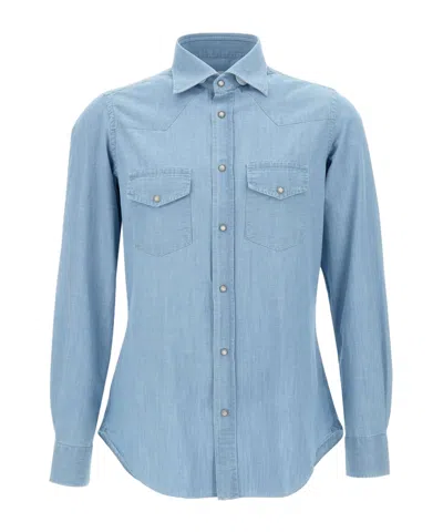 ELEVENTY ELEVENTY WESTERN STYLE SHIRT