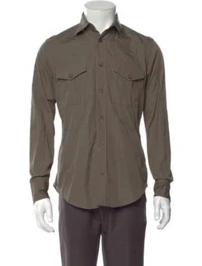 Pre-owned Eleventy Long Sleeve Shirt In Neutral