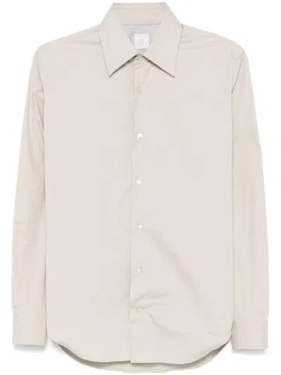 Eleventy Long-sleeve Shirt In Neutrals
