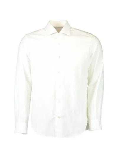 Eleventy Long-sleeve Shirt In White