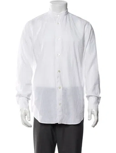 Pre-owned Eleventy Long Sleeve Shirt In White