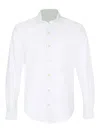 Eleventy Long-sleeve Striped Shirt In White