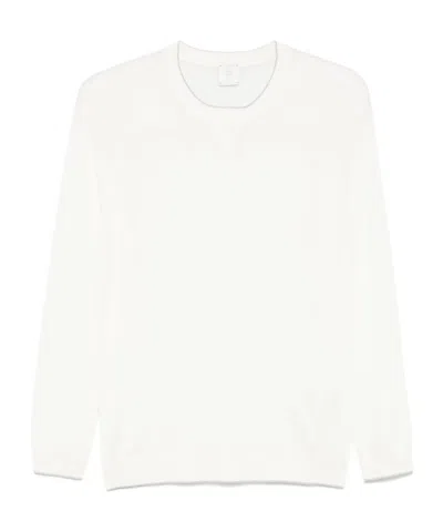 Eleventy Long Sleeve Sweater In White
