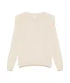 Eleventy Sequined Sweater In Nude