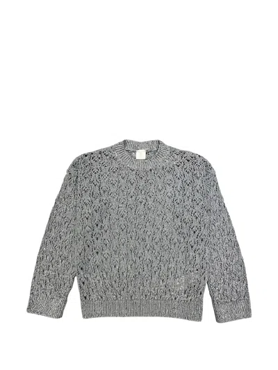 Eleventy Long Sleeve Sweaters In Animal Print