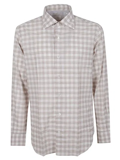ELEVENTY LONG-SLEEVED BUTTON-UP SHIRT WITH CLASSIC COLLAR