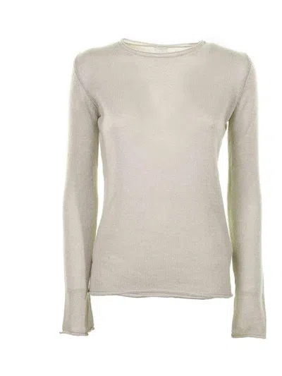Eleventy Long-sleeved Cashmere Sweater In Green