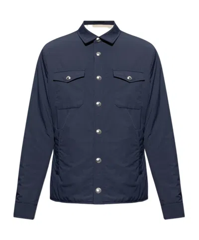 Eleventy Long-sleeved Casual Jacket In Black