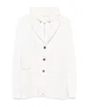 Eleventy Layered Blazer In White