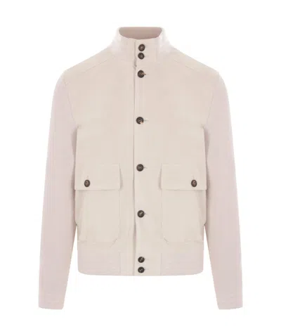 Eleventy Long-sleeved Jacket In Nude