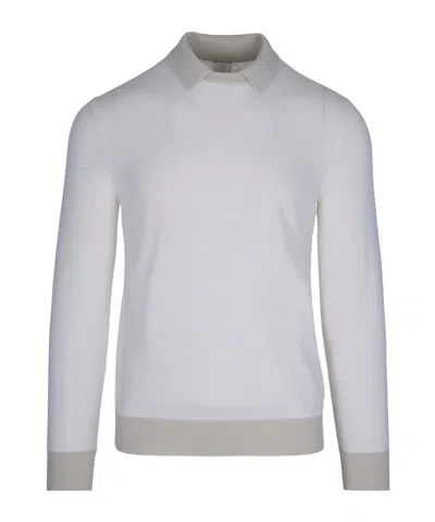 ELEVENTY POLO-COLLAR WOOL SWEATER