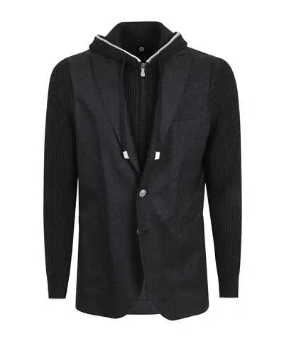 ELEVENTY LONG-SLEEVED PANELED JACKET
