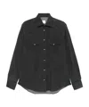 Eleventy Dark Grey Cotton Shirt In Black