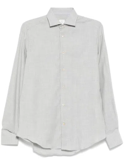 Eleventy Long-sleeved Shirt In Grey