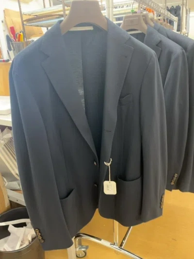 Eleventy Long-sleeved Suit Coat In Black