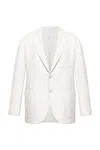 Eleventy Long-sleeved Suit Coat In White