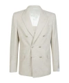 Eleventy Long-sleeved Suit Coat In White