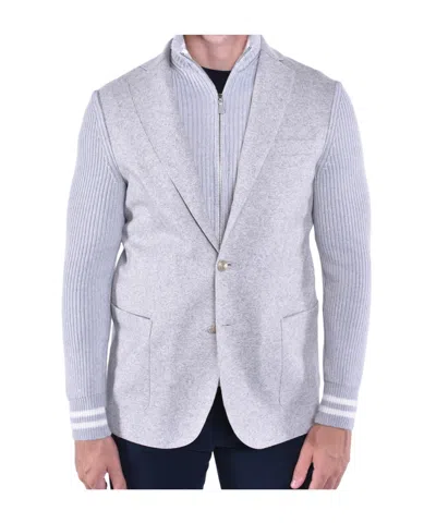 Eleventy Long-sleeved Suit Jacket In Blue
