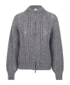 Eleventy Sequin-embellished Cardigan In Gray
