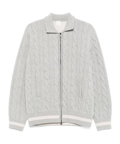 Eleventy Long-sleeved Sweater In White