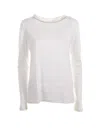 Eleventy Long-sleeved T-shirt In White