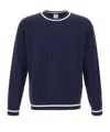 Eleventy Long-sleeved Wool Sweater In Blue