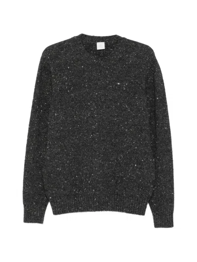 Eleventy Long-sleeve Crew Neck Sweater In Gray