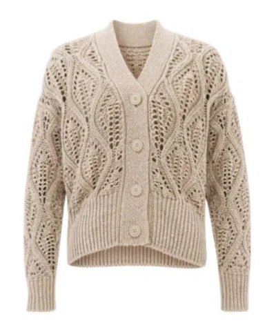 Eleventy Long-sleeve Knit Top In Orange