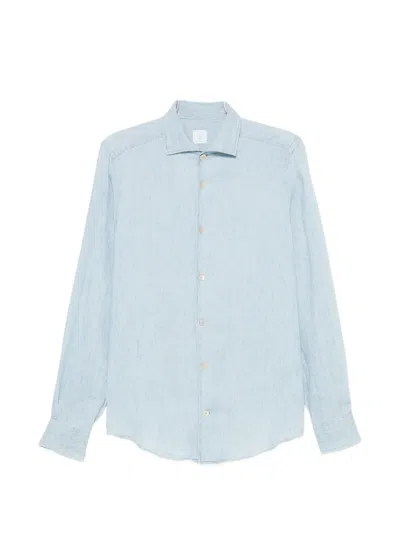 Eleventy Long-sleeve Shirt In Blue