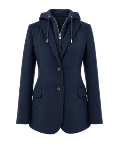 Eleventy Long-sleeved Casual Jacket In Blue